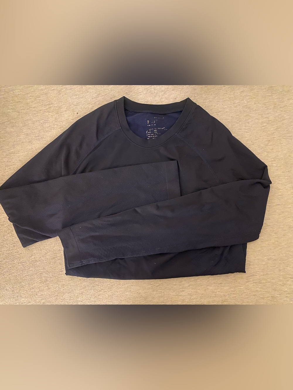 Figs Women's Navy Blue Underscrub Long Sleeve